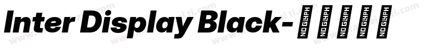 Inter Display Black字体转换